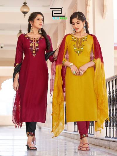 Skyline Vol 10 BY Blue hills Designer Festive Wear Readymade Salwar Kameez Collection